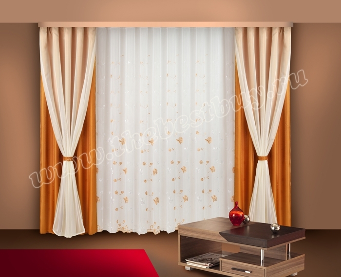 Двухцветные шторы Versace gr004. Занавески для зала. Комбинированные портьеры. Двухцветные шторы для гостиной. Готовые шторы для комнаты