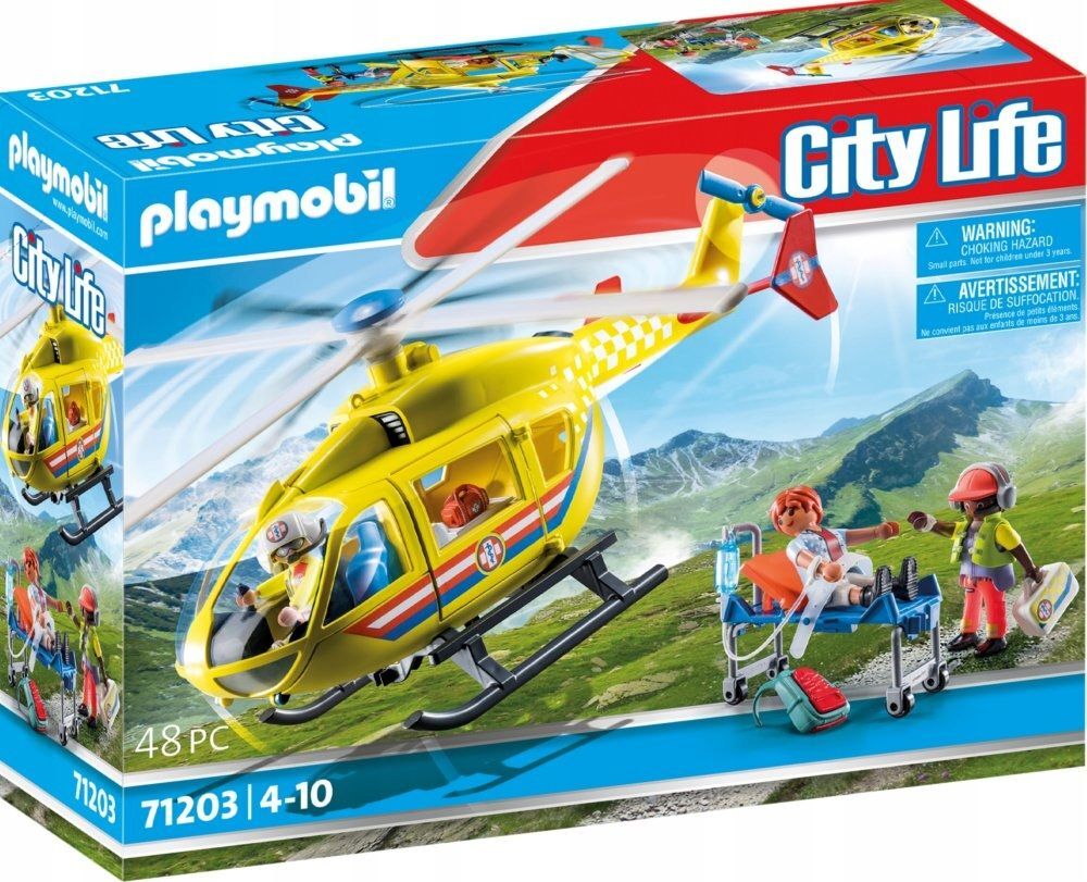 Конструктор Playmobil City Life - Городской спасательный вертолет -  Плеймобиль 71203 купить в Москве | Доставка по России.