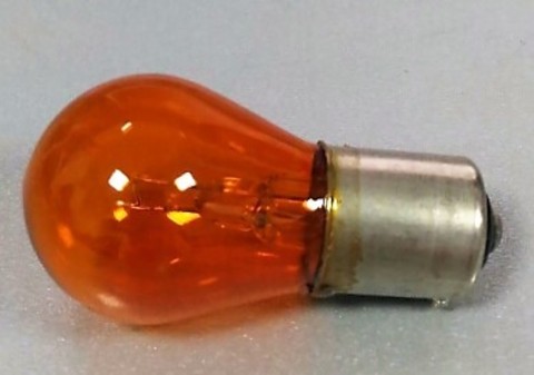 ЛАМПА ОДНОКОНТАКТНАЯ ЖЁЛТАЯ (СМЕЩЕН, ЦОК) LANOS, CHANCE, SENS, LACETTI, GENTRA OSRAM BAU15S 12V 21W PY21W