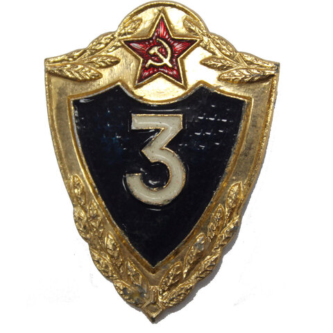 Знак "Солдатская классность" 3 класс  (на заколке). XF