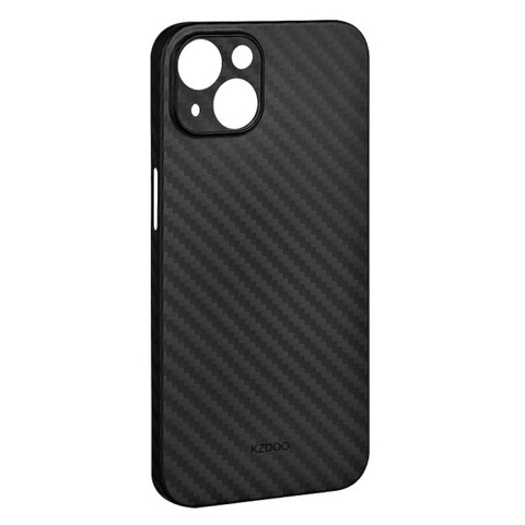 Ультратонкий чехол с защитой камеры K-Doo Air Carbon для iPhone 14 (Черный)