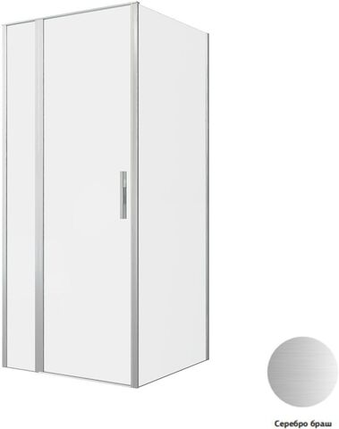 Allen Brau 3.31026.BA + 3.31044.BA Душевой уголок  Priority 90x90 3.31026.BA + 3.31044.BA серебро браш