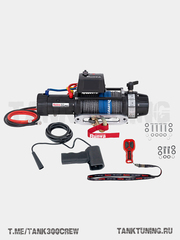 Лебёдка электрическая высокоскоростная 12V Runva 9500 lbs 4350 кг, синтетический трос