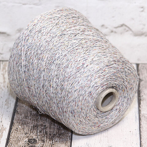 Лен с кашемиром LORO PIANA LINEN PAINT 210 серый мультиколор