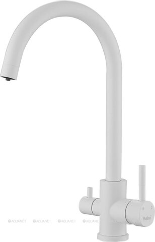 Смеситель для кухни HAIBA HB43828-8 с подключением фильтра белый