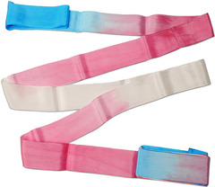 голубой розовый белый