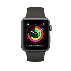 Смарт часы APPLE Watch Series 3 GPS, 38mm Space Gray Aluminium Case with Black Sport Band