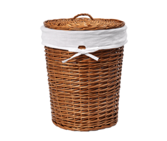 WasserKRAFT Leine WB-350-L Плетеная корзина для белья с крышкой фото