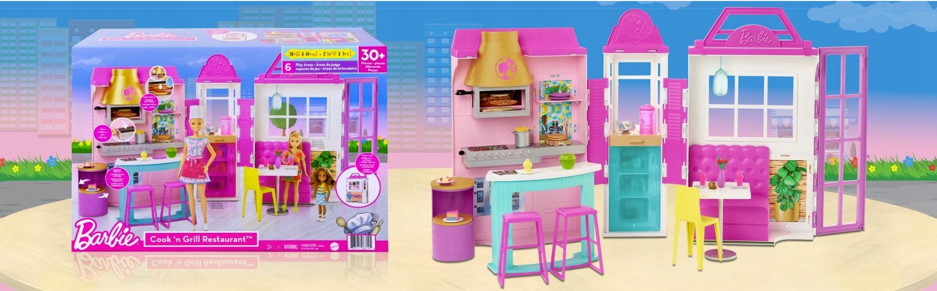 Игровой набор кукла Barbie Гриль-ресторан HBB91 купить в Москве | Доставка  по России.