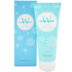 Enough Пенка очищающая с морским коллагеном - W Сollagen pure shining foam cleansing, 100г