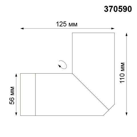 370590 OVER NT19 119 серебристый черный Накладной светильник IP20 GU10 50W 220-240V ELITE