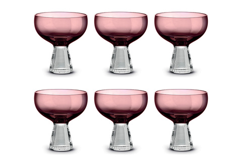 Набор креманок 6шт 350мл Pozzi Milano 1876 Fun Classy лиловый