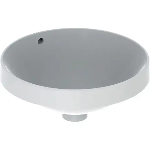 Geberit VariForm Раковина встраиваемая в столешницу круглой формы, D=40 см, без отв. под смеситель, с отв. перелива