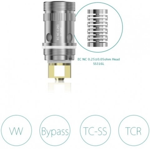 Испаритель Eleaf EC NC (iJust*Melo)  0,25 Ω (1шт.)