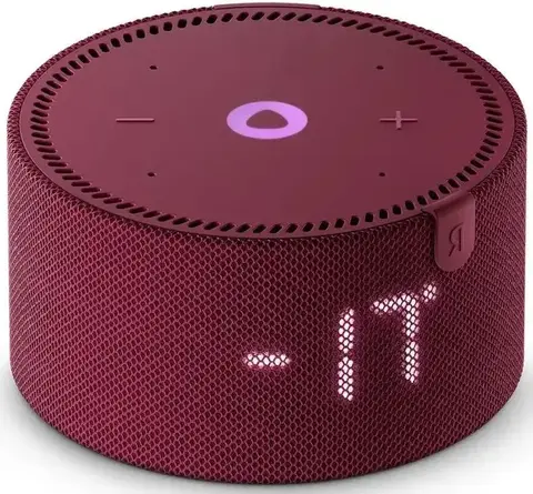 Умная колонка Yandex Станция Мини с часами Алиса на YaGPT красный 10W 1.0 BT 10м (YNDX-00020R)