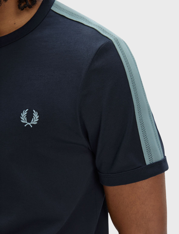 Футболка FRED PERRY Mesh Taped Ringer T-Shirt