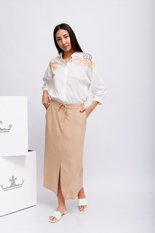 Diana Gallesi Юбка из вискозы со льном