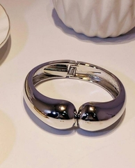 45241- Стильный жёсткий две капли цвет золото/серебро