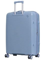 Чемодан полипропилен Небесно-голубой ЛЮКС (L) 75х50х31 см без расширения/4кг/100 л САМОВЫВОЗ