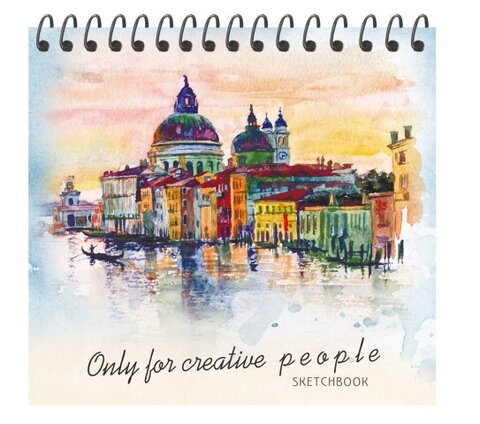 Альбом д/эскиз.А6+ 80л.спир.сверху ПРОФ-ПРЕСС 80-9184 СКЕТЧБУК.Городской пейзаж тв.обл.лам.