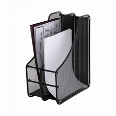 
          Лоток для бумаг вертикальный, сборный, секционный Alingar, 2 отделения, металл, черный