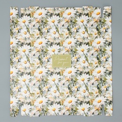 Коробка самосборная одиночная Прямоугольник,  31*25.5*16 см, «Ромашки», 1 шт.