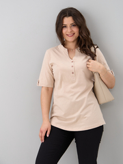 Блузка БЛ-122/фламли-бежевый