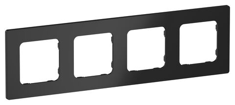 FLITE Рамка 4-мест. РУ-4-К-ФлЧ чер. IEK