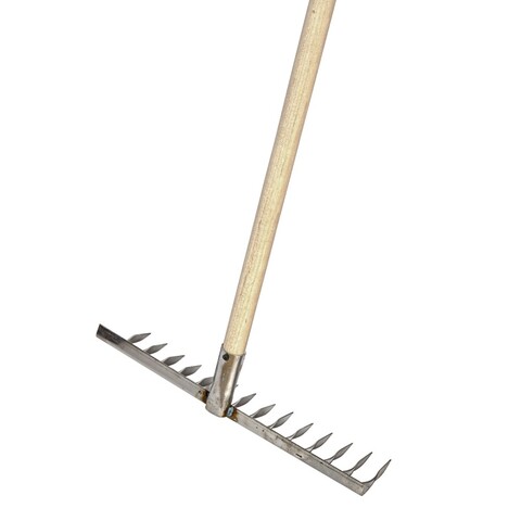 Грабли сварные с витым зубом, 14-зубые, нержавейка, с чер 1200мм, 1 сорт (Россия) 66-1-001