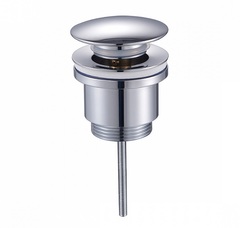 Raglo R600.01 Донный клапан для раковины универсальный (клик-клак), латунь, хром фото