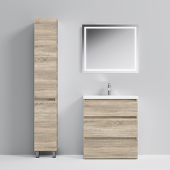 Тумба с раковиной напольная 75 см, 3 ящика, светлый дуб AM.PM Gem S - M91FSX0752OF