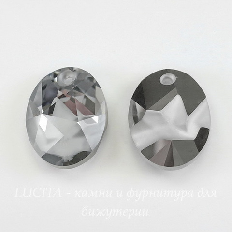 6911 Подвеска Сваровски Kaputt Oval Crystal Light Chrome (26 мм)