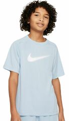 Детская теннисная футболка Nike Kids Dri-Fit Multi+ Top - light armory blue/white