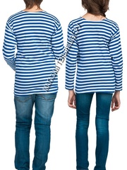 Купить Тельняшка детская (голубая полоса) в Магазине тельняшек