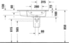Раковина мебельная Duravit Me by Starck 2346830030