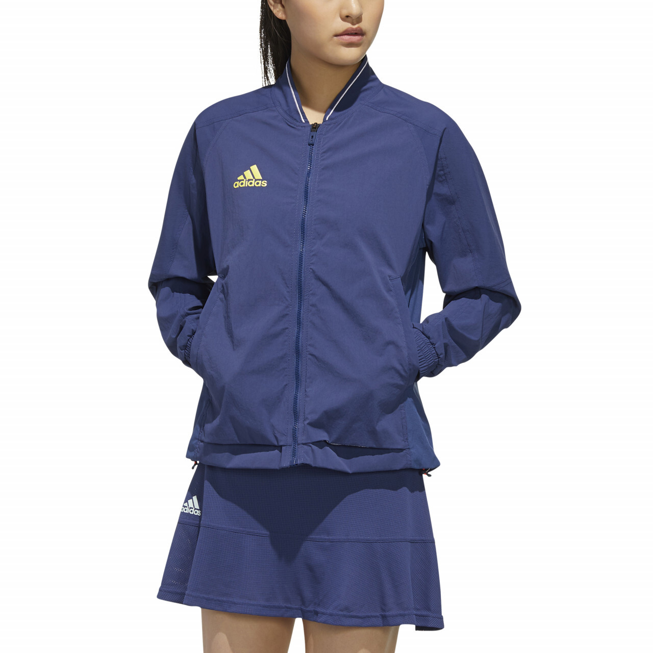 Adidas Women Streatch Woven Jacket tech indigo 9 075 Tennis 24.ru