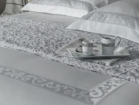 Постельное белье 2 спальное евро Mirabello San Marco N31 Grigio серое