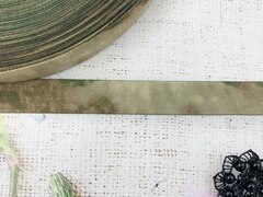 Лента ременная стропа 300D, ш. 2,5 см, 22 гр/м, камуфляж мох