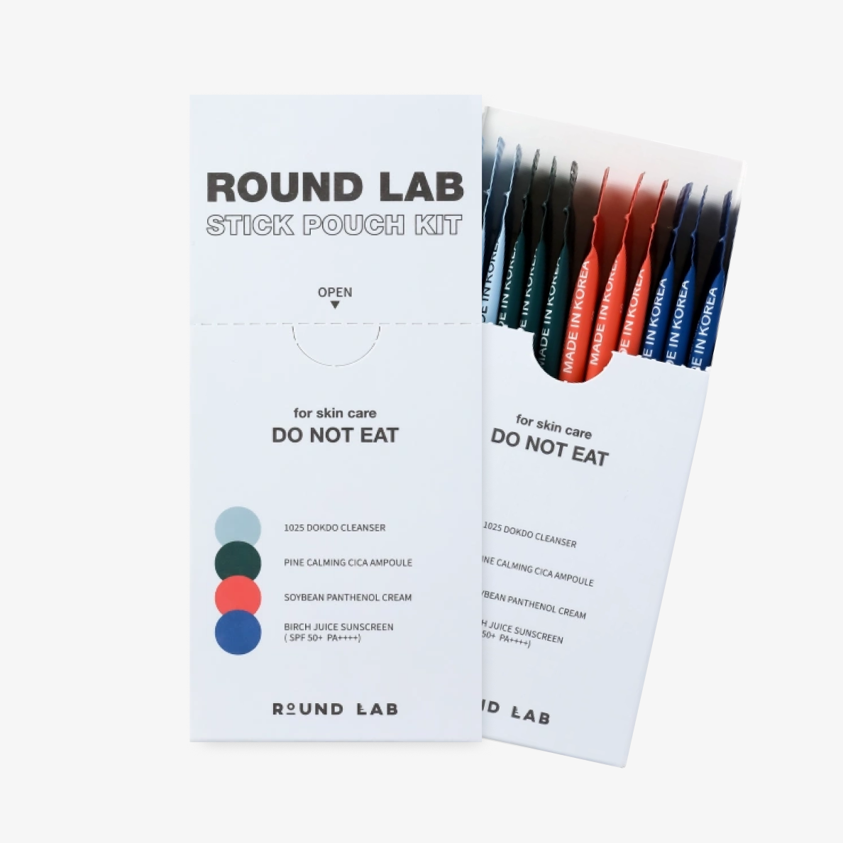 ROUND LAB Набор саше Stick Pouch Kit пенка + сыворотка + крем ...