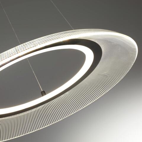 359189 OVER NT23 000 черный Светильник подвесной диммируемый, в комплекте пульт ДУ IP20 LED 3000К~6000К 48W 220-240V WELLE