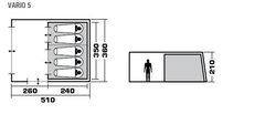 Кемпинговая палатка Trek Planet Vario 5 (70248)