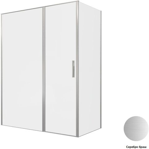 Allen Brau 3.31038.BA + 3.31041.BA Душевой уголок  Priority 160x80 3.31038.BA + 3.31041.BA серебро браш
