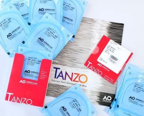Дуги American Orthodontics TANZO 0.19*25 UNIV (со стопорами) VLP (Универсальные для верхней и нижней челюсти)