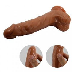 Реалистичный вибратор с фрикцией и ротацией Bodach (21 см)