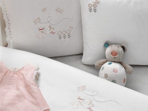 НАБОР ЯСЛИ Детское постельное белье с пледом STORK BEBE TIVOLYO HOME Турция