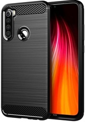 Чехол для Xiaomi Redmi Note 8 цвет Black (черный), серия Carbon от Caseport