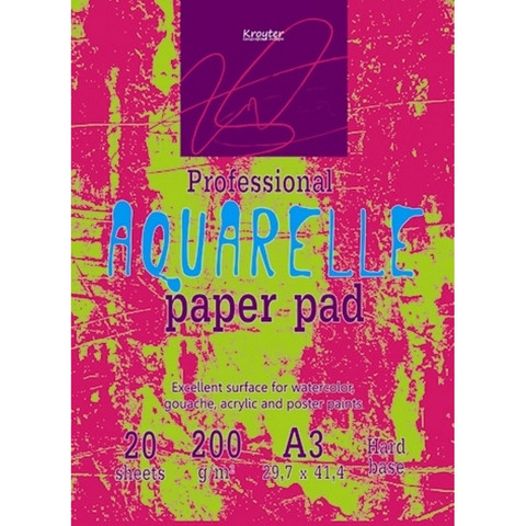 Альбом для акварели Kroyter Aquarelle А3 20 листов