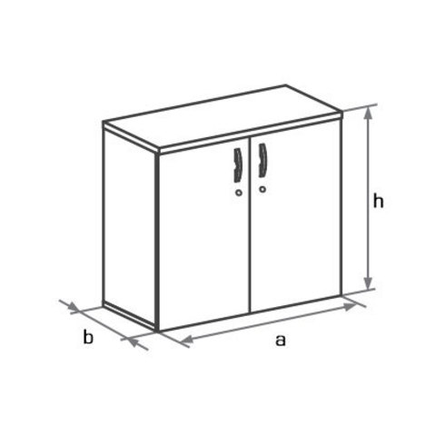 Шкаф закрытый низкий БОСТОН