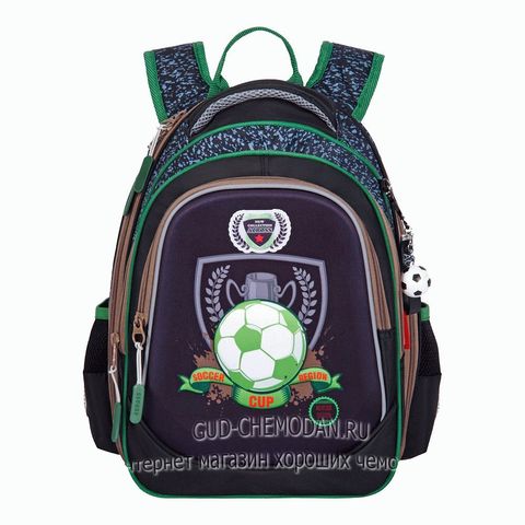 Школьный рюкзак Аcross для мальчиков с брелком Футбол