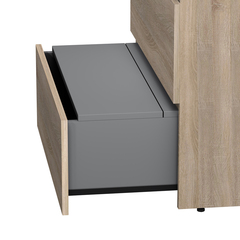 Тумба с раковиной напольная 75 см, 3 ящика, светлый дуб AM.PM Gem S - M91FSX0752OF